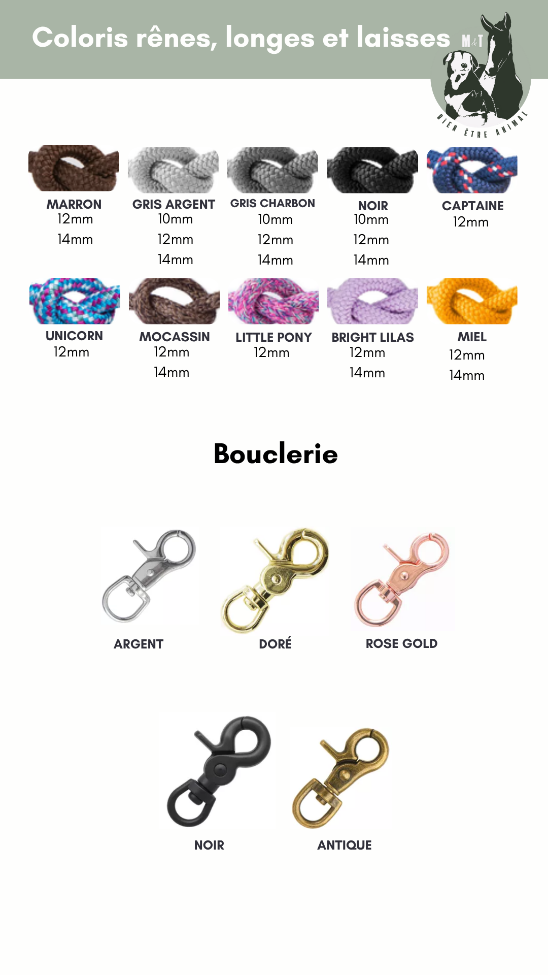 Laisse 3 points Vaïa (en corde)